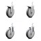 Service Caster 6 Inch Thermoplastic Rubber 3/4 Inch Square Stem Caster Total Lock Brakes, 2PK SCC-SQTTL20S614-TPRB-34-2-S-2 - alternate 2